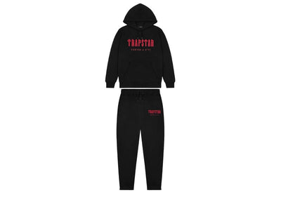 Trapstar streetwear Trapstar Chenille Decoded Tracksuit Black/Red