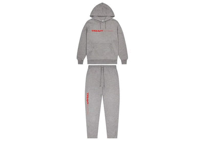 Trapstar Streetwear Trapstar Full Speed Tracksuit Grey Red