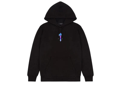Trapstar Streetwear Trapstar Irongate T Trip Drip Hoodie Black Solar Eclipse