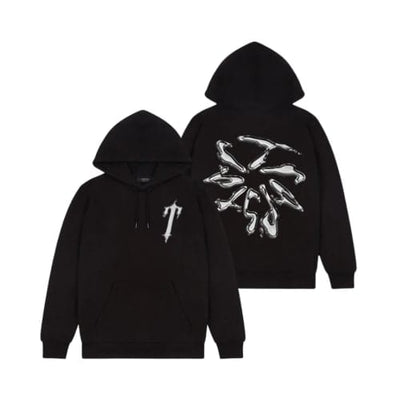 Trapstar Streetwear Trapstar Liquid Chrome Hoodie Black