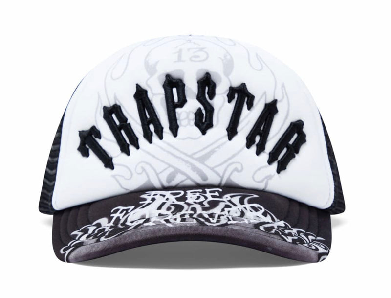 Trapstar Accessories Trapstar x Ed Hardy Trucker Black/White