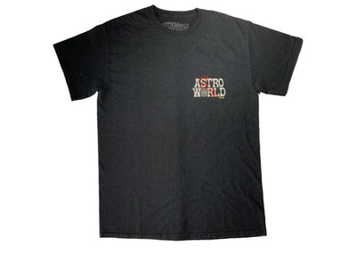 Travis Scott streetwear Travis Scott Astroworld Tour Wish You Were Here Tee Black