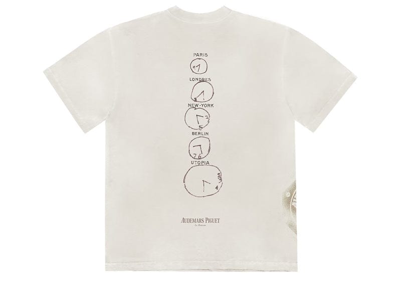 Travis Scott streetwear Travis Scott CJ x Audemars Piguet Time Zones Tee White
