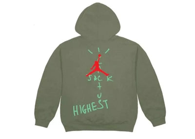 Travis Scott streetwear Travis Scott Jordan Cactus Jack Highest Hoodie Olive