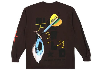 Travis Scott streetwear Travis Scott Otherside Long-Sleeve T-shirt Brown