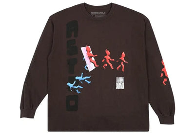 Travis Scott streetwear Travis Scott Otherside Long-Sleeve T-shirt Brown