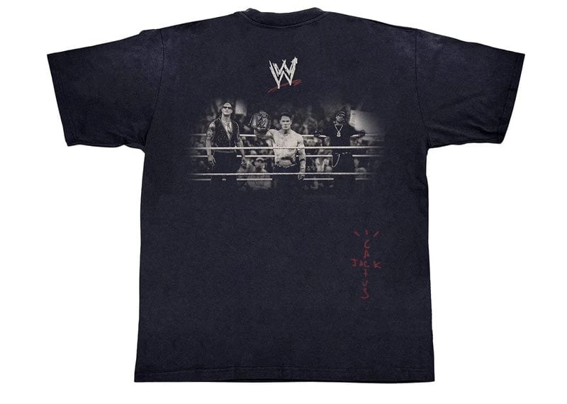 Travis Scott streetwear Travis Scott Wrestling Is Real T-shirt Black