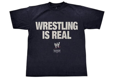Travis Scott streetwear Travis Scott Wrestling Is Real T-shirt Black