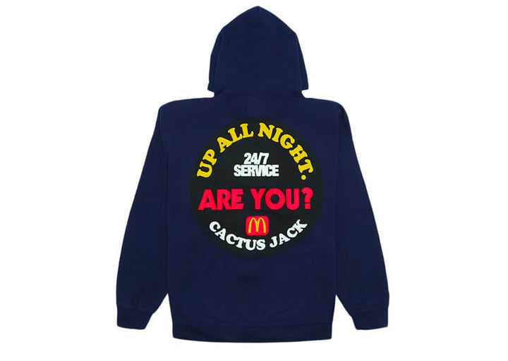 Travis Scott x McDonald's Up All Night Sticker Hoodie Navy – Court