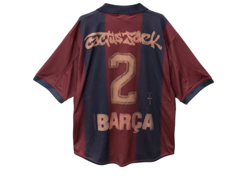Travis Scott streetwear Travis Scott x Nike x FC Barcelona Retro 2000/01 Home Skeleton Jersey Multicolor