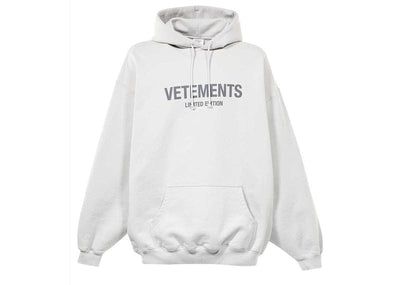 vetemens Streetwear Vetemens Logo Limited Edition Hoodie Cream