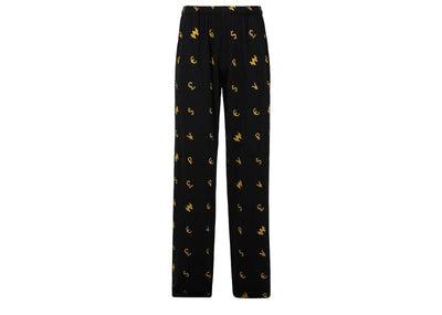 Vetements Streetwear Vetements Currency Fluid Jersey Pants Black