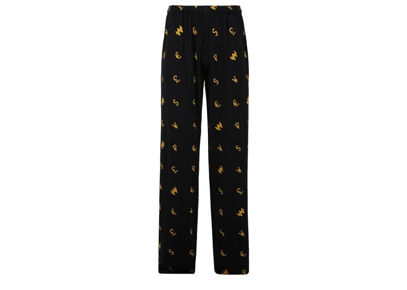 Vetements Streetwear Vetements Currency Fluid Jersey Pants Black
