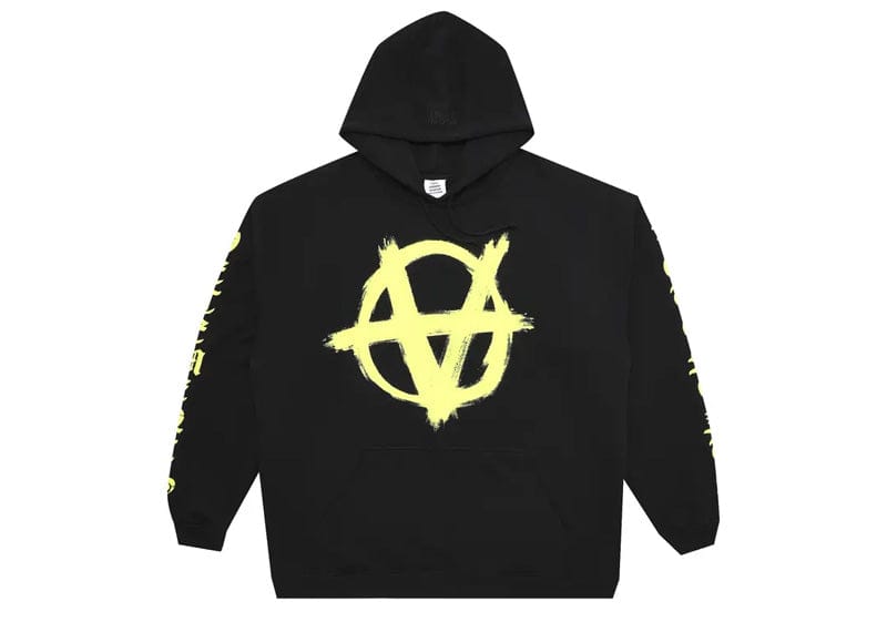 vetements double anarchy hoodie パーカー Vetements Double Anarchy Hoodie Black Neon – Court Order