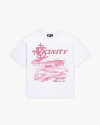 Vicinity Streetwear Vicinity 94 Tee Pink White