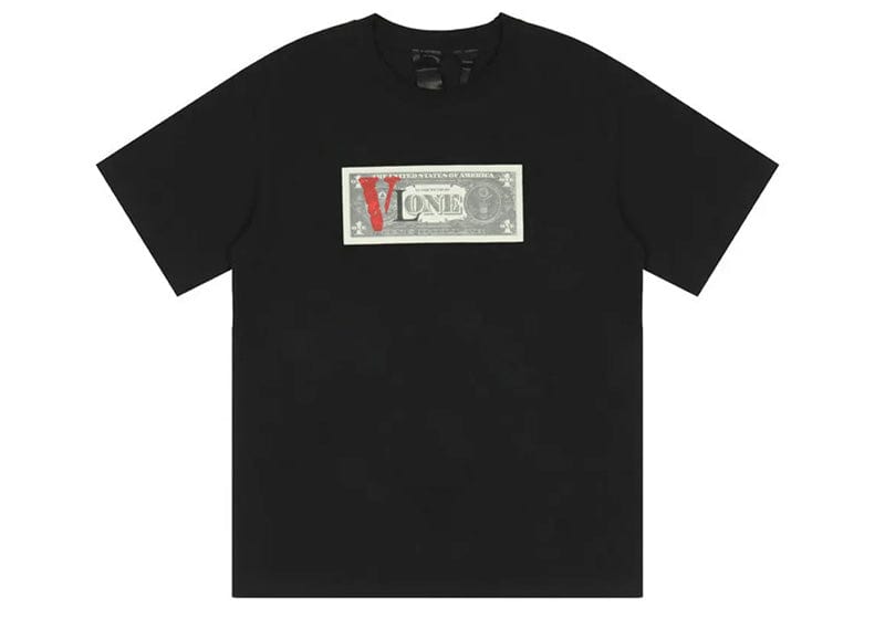 VLONE Streetwear Vlone One Dollar Logo T-shirt SS23 (Black)