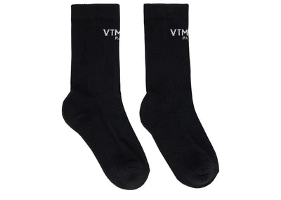 VTMNTS Accessories VTMNTS Paris Logo Socks Black