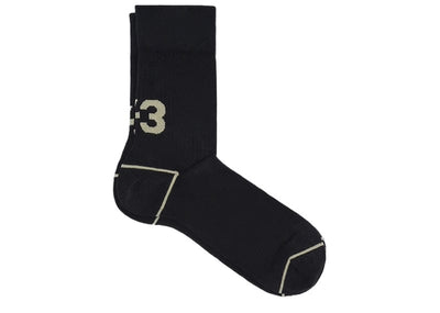 Y-3 Streetwear Y-3 T Socks High 'Black/Easy Yellow'