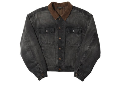 Yeezy Streetwear Yeezy Season 6 Denim Jacket Faded Black/Brown