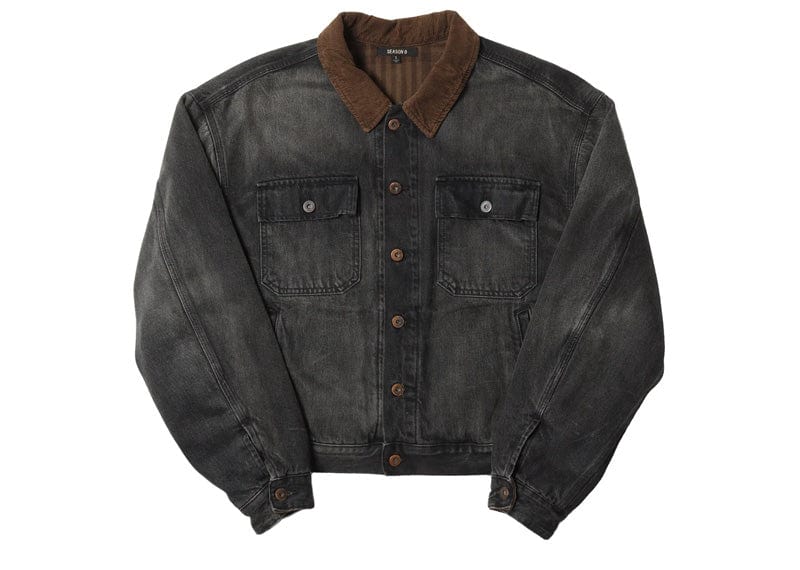 Yeezy Streetwear Yeezy Season 6 Denim Jacket Faded Black/Brown