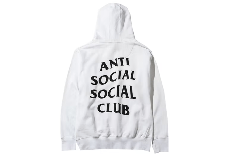 Anti Social Social Club streetwear Anti Social Social Club Masochism Mind Game Hoodie White