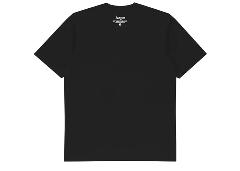 Aape Pattern AAPE By A Bathing Ape Camo Pattern Moonface Motif T-Shirt Black – Court ...