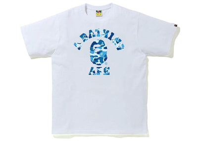 BAPE Streetwear BAPE ABC Camo College Tee (SS21) White/Blue