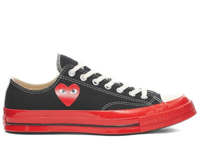 Converse Sneakers Converse Chuck Taylor All-Star 70 Ox Comme des Garcons PLAY Black Red Midsole