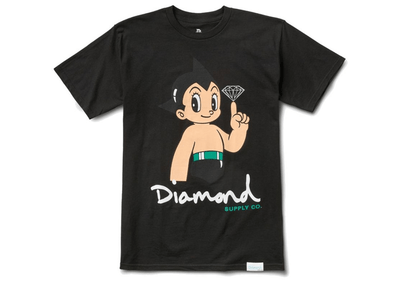 Diamond Supply streetwear Diamond Supply x Astro Boy black T-shirt