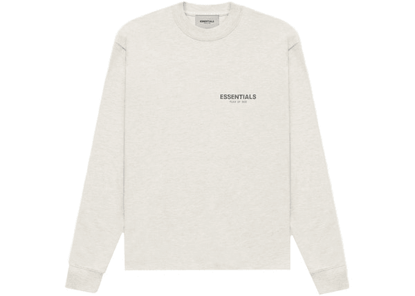 Fear of God streetwear Fear of God Essentials Core Collection L/S T-shirt Light Heather Oatmeal