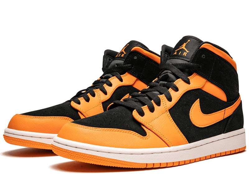 Jordan Sneakers Air Jordan 1 Mid Black Orange Peel