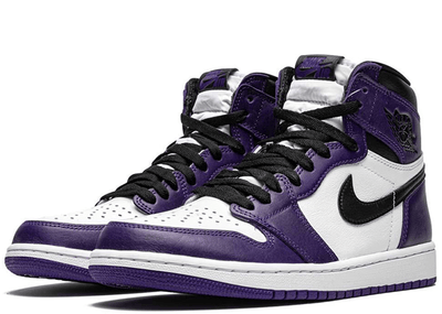 Jordan Men's Sneakers Air Jordan 1 Retro High Court Purple White