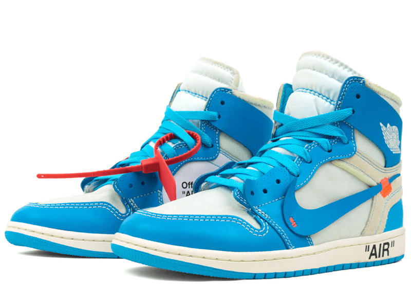 Off-White × Nike Air Jordan 1 High UNC Jordan 1 Retro High Off-White University Blue Men's - AQ0818-148 - US
