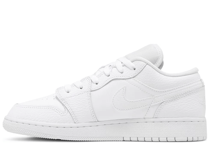 Air Jordan 1 White Tumbled Leather (GS) – Court Order