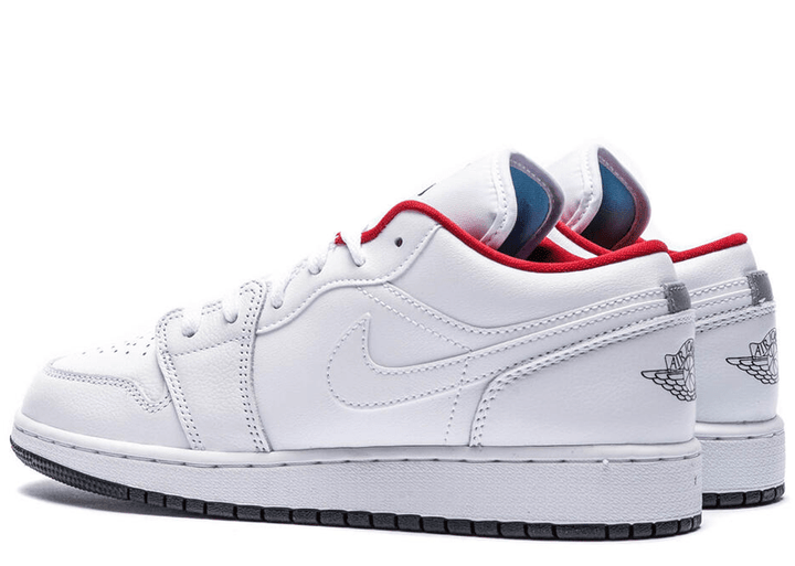 Jordan 1 Low White Gym Red Black GS Court Order