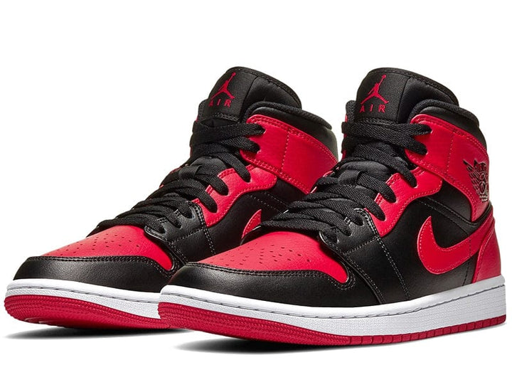 Air jordan 1 mid rosse e nere best sale