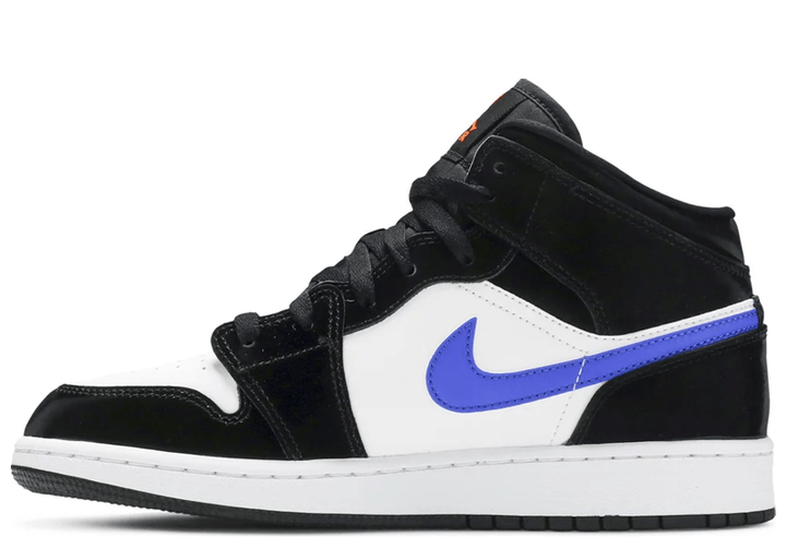 Nike Air Jordan 1 hotsell Mid White Racer Blue Black Size 4.5Y