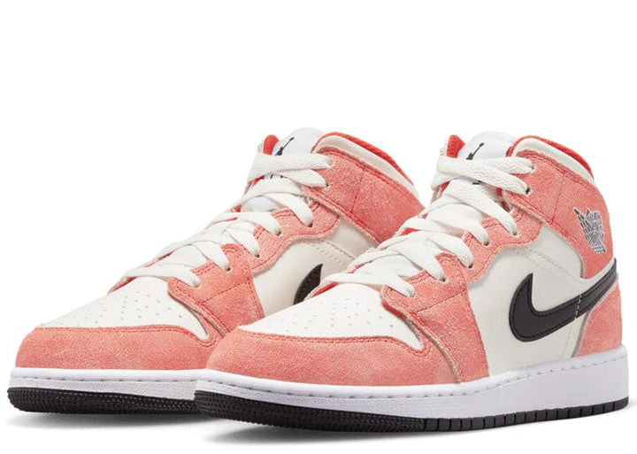 Jordan 1 Mid SE Orange Suede (GS) – Court Order