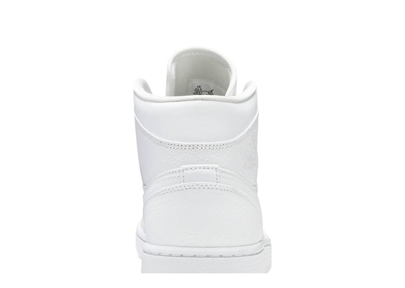 Air jordan 1 triple white mid on sale