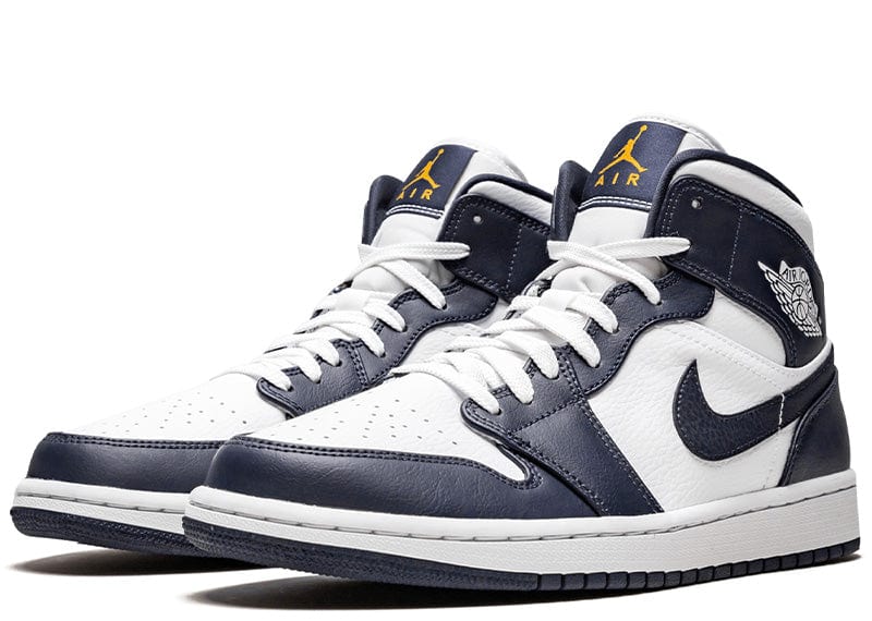 Jordan 1 Mid White Metallic Gold Obsidian â Court Order