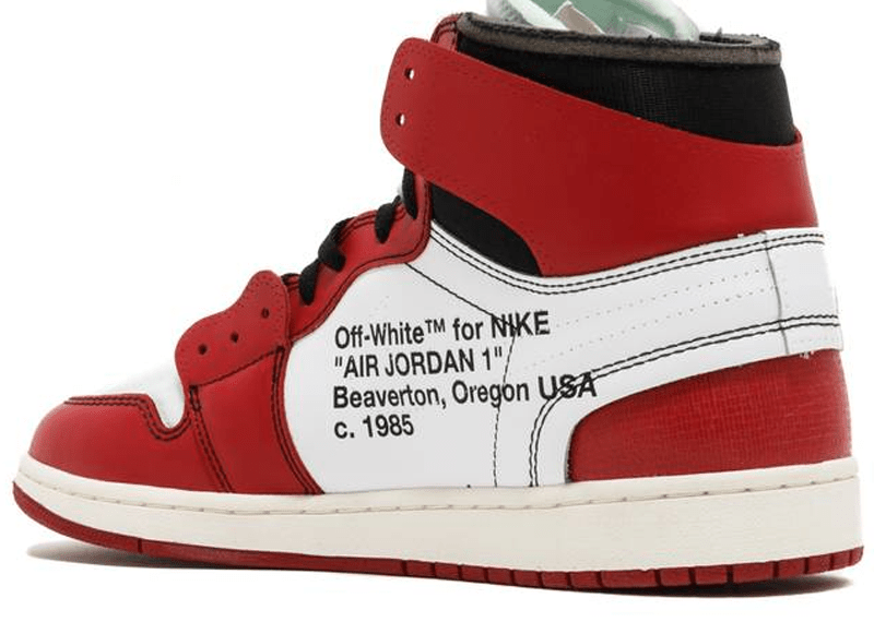 Jordan 1 retro high off hot sale white red