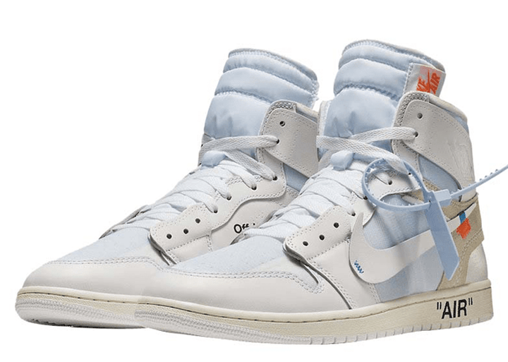 Off white jordan 1 all white online