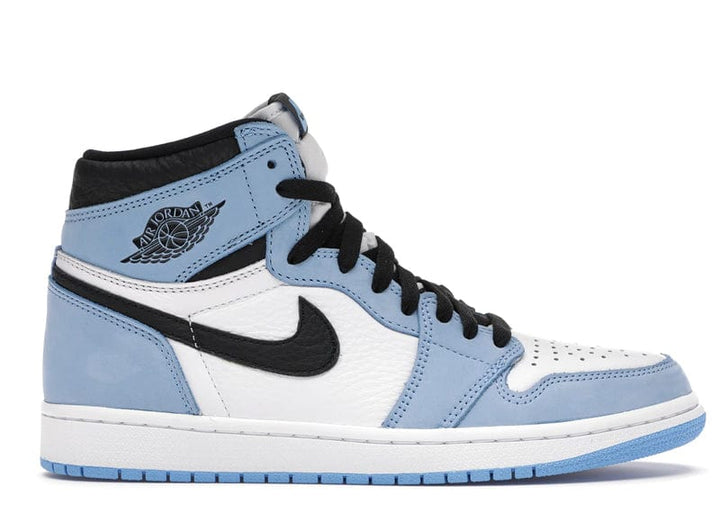 Blue in white jordans on sale