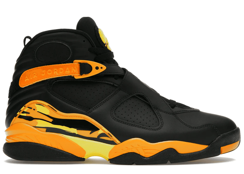 Black and top orange jordan 8