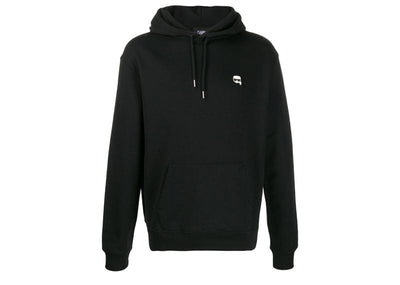 Karl Lagerfeld Streetwear Karl Lagerfeld Ikonik Patch Hoodie Black