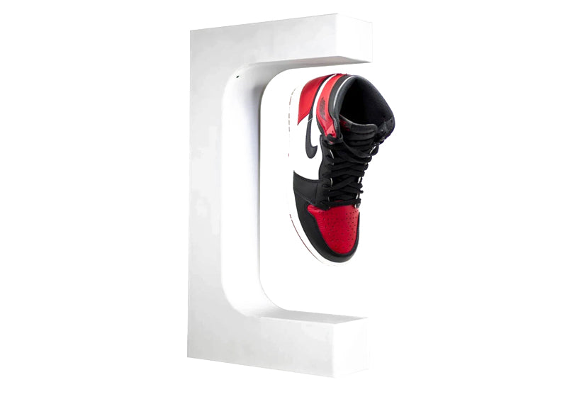 Magnetic Floating Sneaker Display White