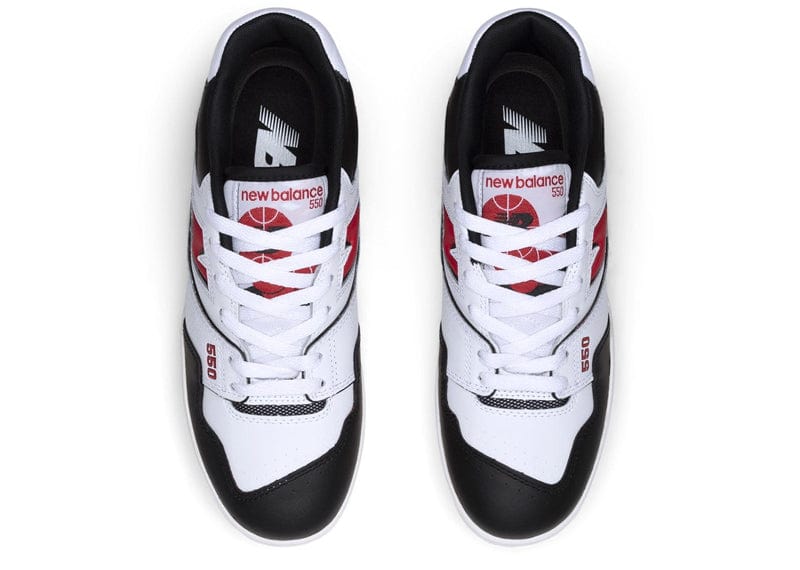 New Balance 550 White Red Sneakers - Farfetch