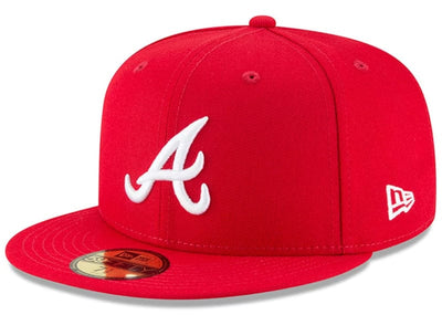 NEW ERA Streetwear Atlanta Braves New Era Red Fashion Color Basic 59FIFTY Fitted Hat