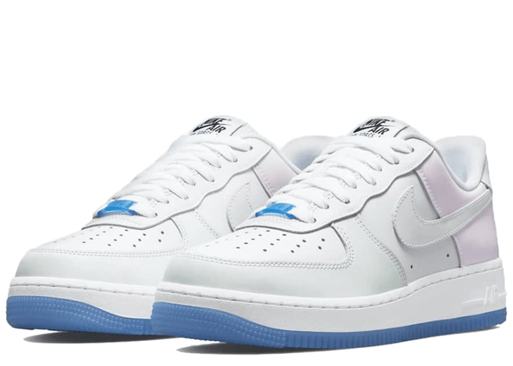 Nike Wmns Air Force 07 LX UV Reactive White Blue New Releases