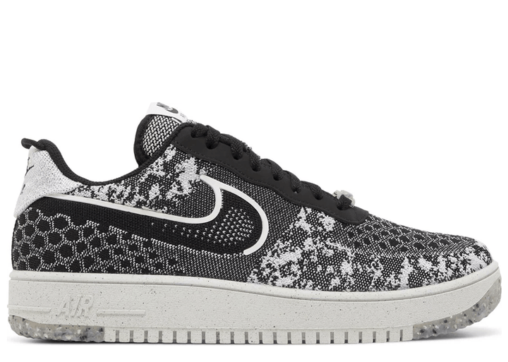 Nike Air Force Low Crater Flyknit Black White Melange